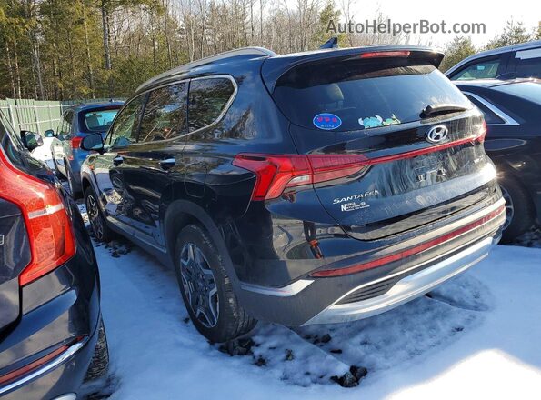 5NMS4DAL0NH481128 2022 HYUNDAI SANTA Black Задня ліва чверть