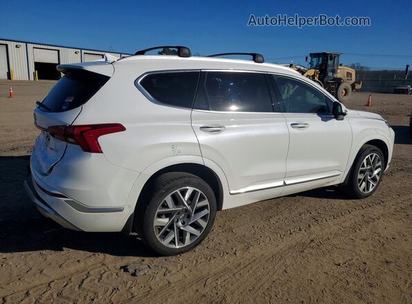 5NMS5DAL1NH394688 2022 HYUNDAI SANTA FE CALLIGRAPHY White Rear right
