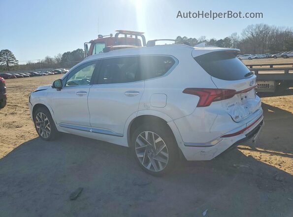 5NMS5DAL1NH394688 2022 HYUNDAI SANTA FE CALLIGRAPHY White Rear left