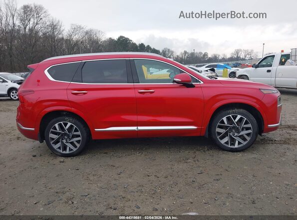 5NMS5DAL3NH479466 2022 HYUNDAI SANTA FE CALLIGRAPHY Red 