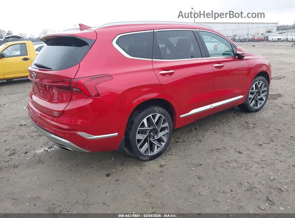 5NMS5DAL3NH479466 2022 HYUNDAI SANTA FE CALLIGRAPHY Red 