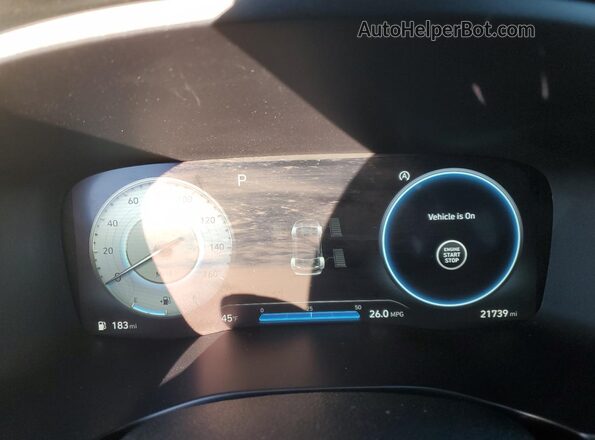 5NMS5DALXPH522073 2023 HYUNDAI SANTA FE CALLIGRAPHY Blue Instrument cluster view