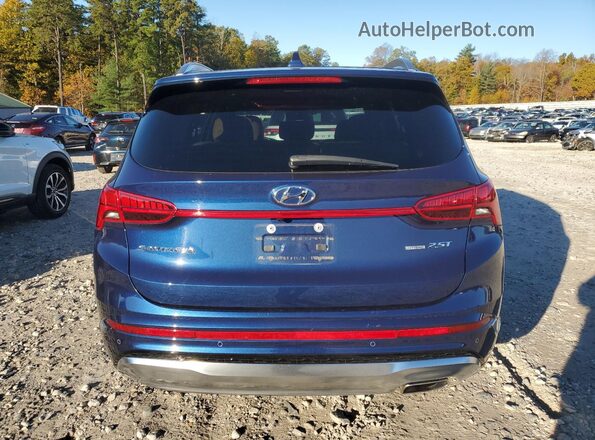 5NMS5DALXPH522073 2023 HYUNDAI SANTA FE CALLIGRAPHY Blue Rear view