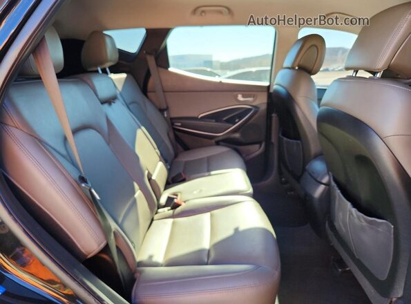 5NMZU3LB7HH014399 2017 HYUNDAI SANTA Black Вид задньої частини салону