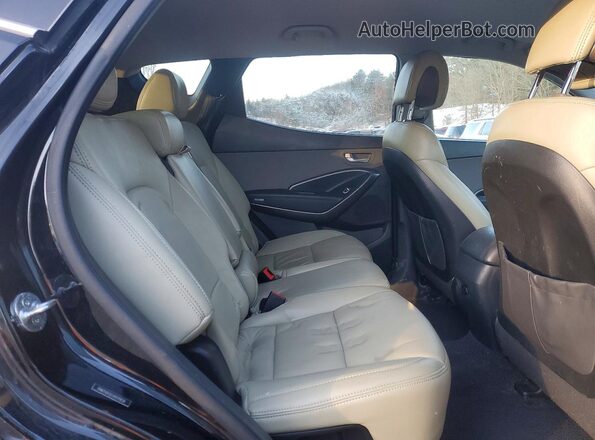5NMZUDLB2JH070830 2018 HYUNDAI SANTA Черный Вид задней части салона
