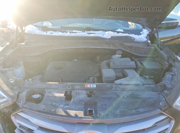 5NMZUDLB2JH070830 2018 HYUNDAI SANTA Черный Вид подкапотного пространства