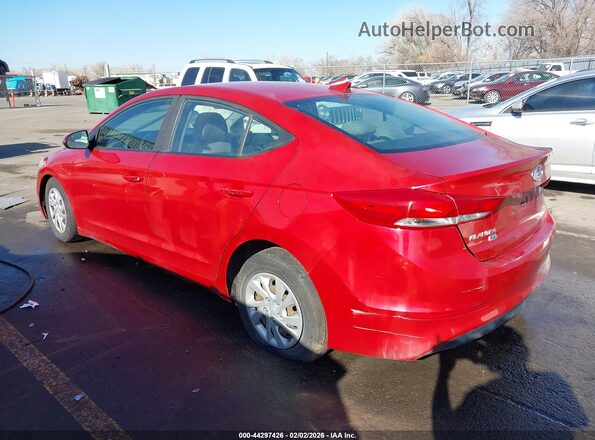 5NPD74LF0HH147860 2017 HYUNDAI ELANTRA Red Rear left