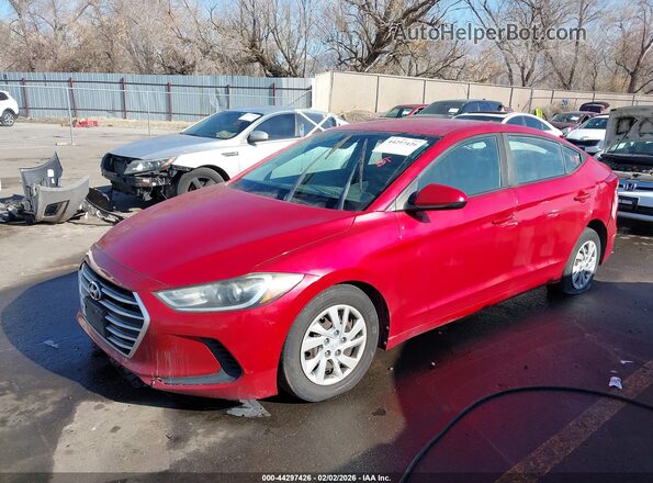 5NPD74LF0HH147860 2017 HYUNDAI ELANTRA Red Front left