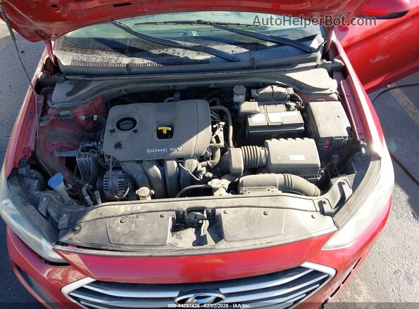 5NPD74LF0HH147860 2017 HYUNDAI ELANTRA Red Rear view