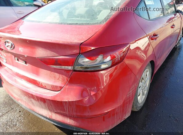 5NPD74LF0HH147860 2017 HYUNDAI ELANTRA Red Rear interior view