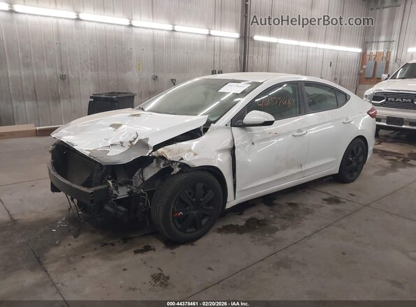 5NPD74LF1HH175196 2017 HYUNDAI ELANTRA White წინა მარცხენა ხედი სამი მეოთხედიდან