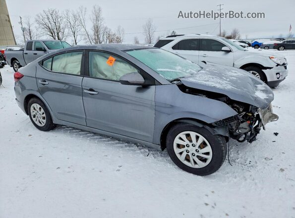 5NPD74LF3KH424864 2019 HYUNDAI ELANTRA Gray 
