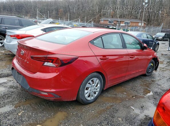 5NPD74LF3KH425593 2019 HYUNDAI ELANTRA Красный Задняя правая четверть