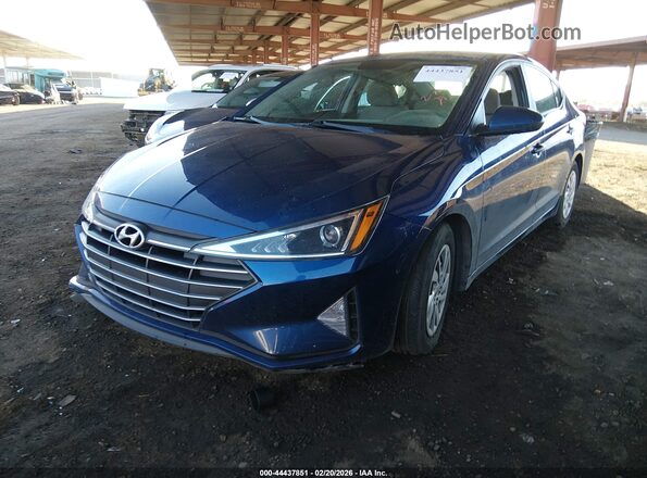 5NPD74LF3KH456374 2019 HYUNDAI ELANTRA Blue Przód lewy