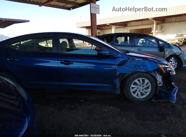 5NPD74LF3KH456374 2019 HYUNDAI ELANTRA Blue Widok wnętrza z tyłu