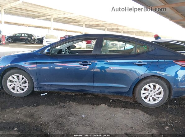 5NPD74LF3KH456374 2019 HYUNDAI ELANTRA Blue Widok wnętrza 360 stopni
