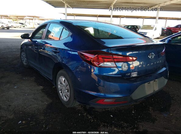 5NPD74LF3KH456374 2019 HYUNDAI ELANTRA Blue Tył lewy