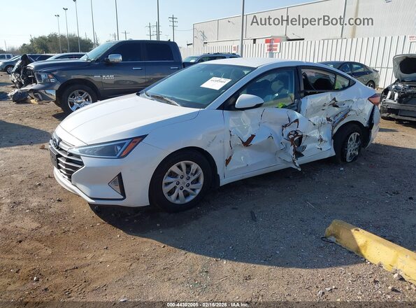 5NPD74LF3LH529017 2020 HYUNDAI ELANTRA White წინა მარცხენა ხედი სამი მეოთხედიდან