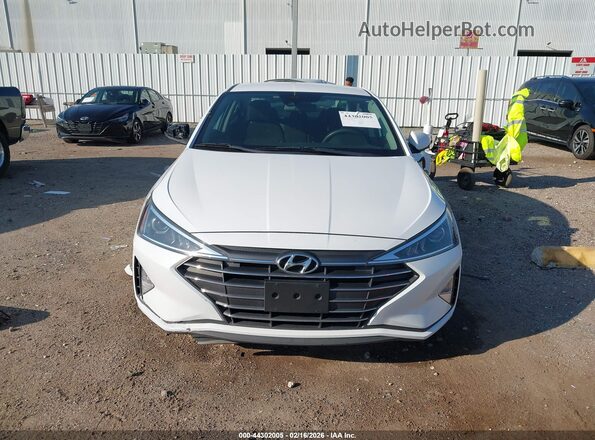 5NPD74LF3LH529017 2020 HYUNDAI ELANTRA White ხელსაწყოთა პანელის ხედი
