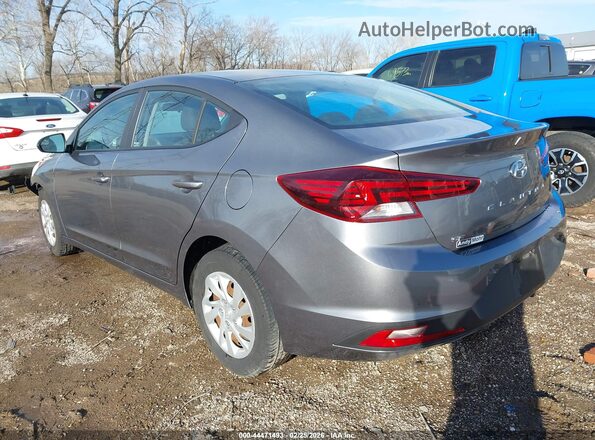 5NPD74LF4KH424968 2019 HYUNDAI ELANTRA Серый Задняя левая четверть