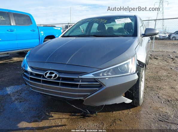 5NPD74LF4KH424968 2019 HYUNDAI ELANTRA Серый Вид спереди