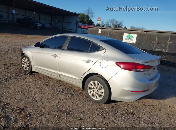 5NPD74LF5JH287067 2018 HYUNDAI ELANTRA Silver Rear left