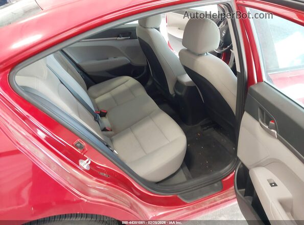 5NPD74LF5JH357375 2018 HYUNDAI ELANTRA Red Vista de la etiqueta del VIN