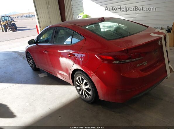 5NPD74LF5JH357375 2018 HYUNDAI ELANTRA Red Trasero izquierdo