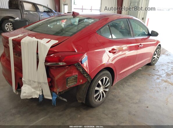5NPD74LF5JH357375 2018 HYUNDAI ELANTRA Red Trasero derecho