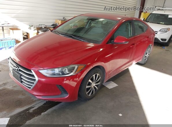 5NPD74LF5JH357375 2018 HYUNDAI ELANTRA Red Vista tres cuartos delantera izquierda