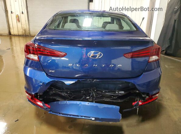 5NPD74LF6KH491037 2019 HYUNDAI ELANTRA Blue Widok z tyłu