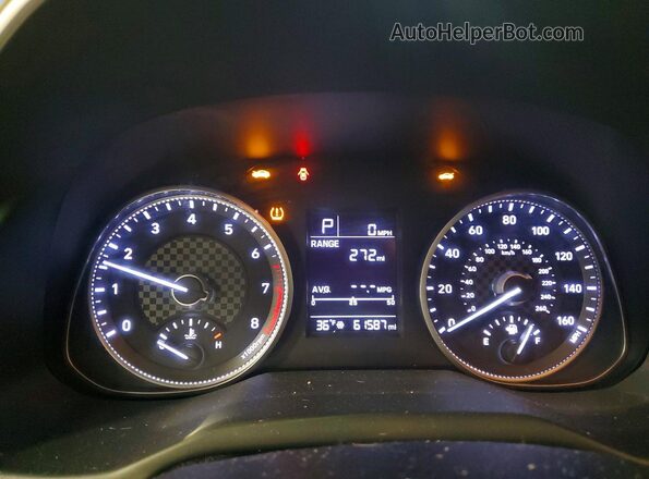 5NPD74LF6KH491037 2019 HYUNDAI ELANTRA Blue Widok zestawu wskaźników