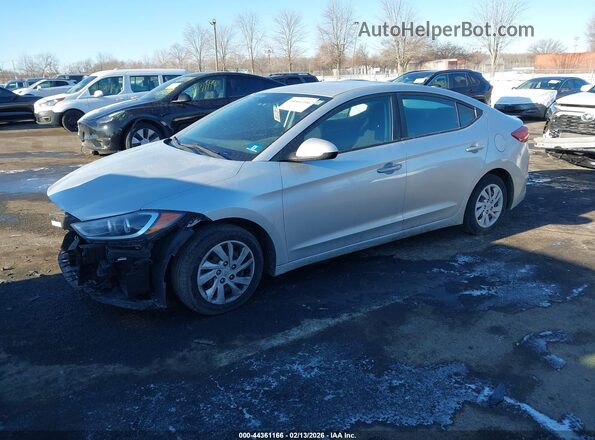 5NPD74LF7JH389762 2018 HYUNDAI ELANTRA Gray წინა მარცხენა ხედი სამი მეოთხედიდან