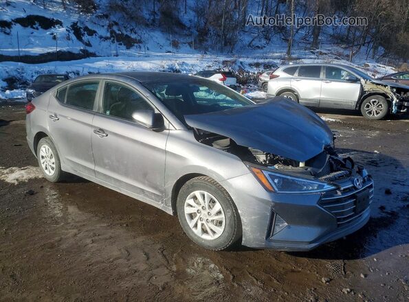 5NPD74LF9KH424965 2019 HYUNDAI ELANTRA Gray 