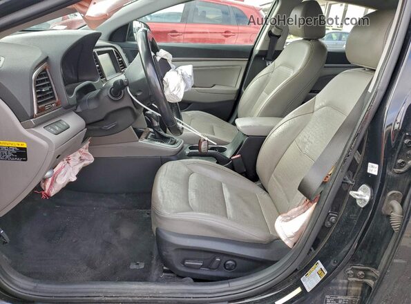 5NPD84LF0HH161240 2017 HYUNDAI ELANTRA Black Widok wnętrza z przodu