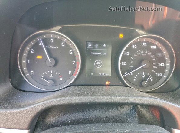 5NPD84LF0HH161240 2017 HYUNDAI ELANTRA Black Widok zestawu wskaźników