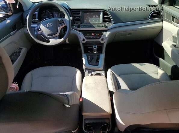 5NPD84LF1JH232421 2018 HYUNDAI ELANTRA Синий Вид панели приборов