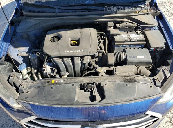5NPD84LF1JH232421 2018 HYUNDAI ELANTRA Синий Вид задней части салона