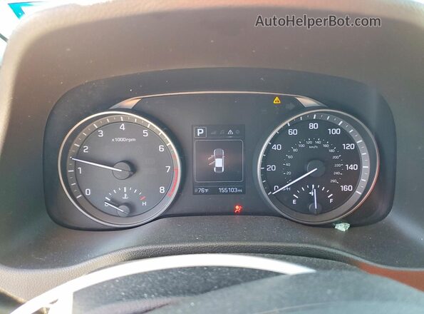 5NPD84LF1JH232421 2018 HYUNDAI ELANTRA Синий Вид щитка приборов