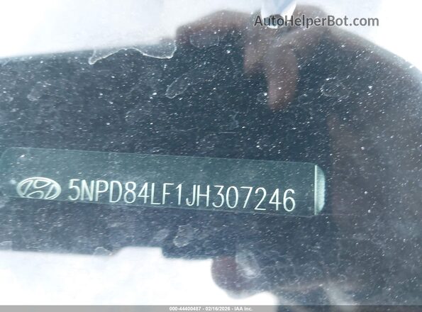 5NPD84LF1JH307246 2018 HYUNDAI ELANTRA Gray Engine compartment view