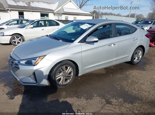 5NPD84LF2KH440941 2019 HYUNDAI ELANTRA Silver Առջևի ձախ երեք քառորդ տեսարան