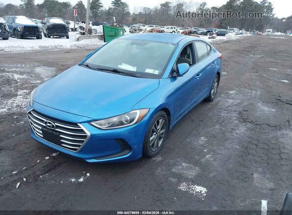 5NPD84LF4HH026018 2017 HYUNDAI ELANTRA Blue Vista tres cuartos delantera izquierda