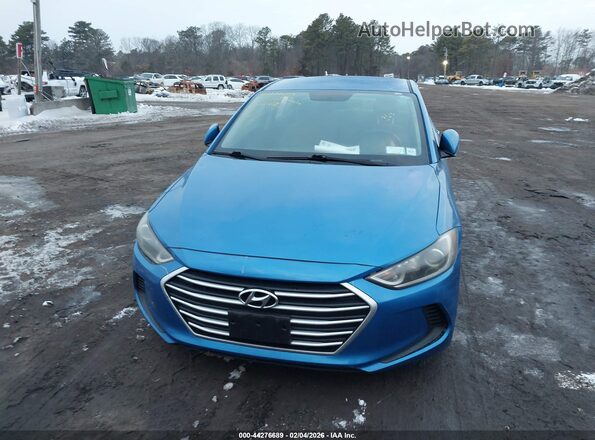 5NPD84LF4HH026018 2017 HYUNDAI ELANTRA Blue Vista del cuadro de instrumentos