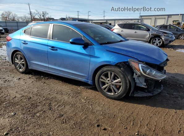 5NPD84LF4HH169096 2017 HYUNDAI ELANTRA Синий Передняя правая четверть