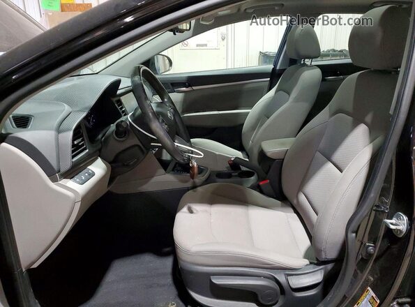 5NPD84LF4LH628426 2020 HYUNDAI ELANTRA Black Widok wnętrza z przodu
