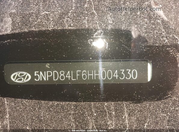 5NPD84LF6HH004330 2017 HYUNDAI ELANTRA Silver Շարժիչի բաժամունքի տեսք
