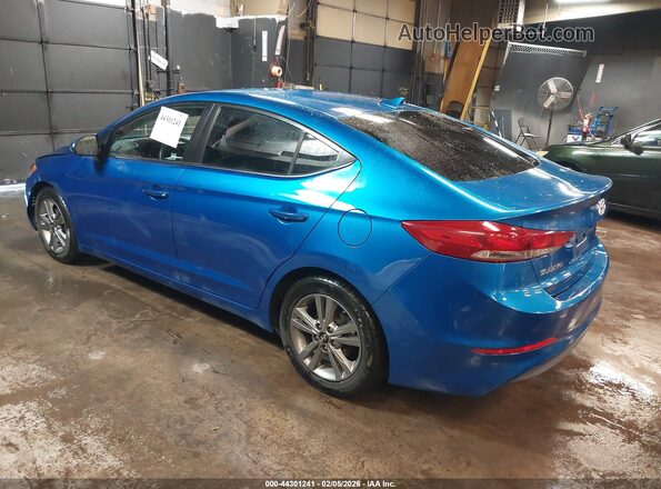 5NPD84LF6JH224458 2018 HYUNDAI ELANTRA Blue Tył lewy