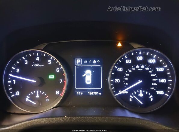 5NPD84LF6JH224458 2018 HYUNDAI ELANTRA Blue Widok tylnych siedzeń