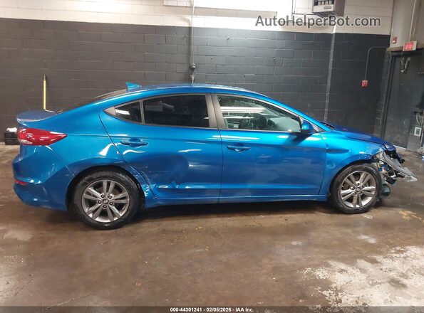 5NPD84LF6JH224458 2018 HYUNDAI ELANTRA Blue Widok wnętrza z tyłu