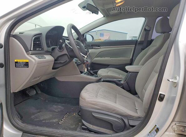 5NPD84LF7JH368021 2018 HYUNDAI ELANTRA Silver Սալոնի դիմացի տեսք